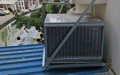 深圳福田沈福记餐饮后厨 岚畅水冷 8100 风量设备安装案例说明